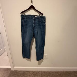 Wrangler Men's Blue Straight Jeans